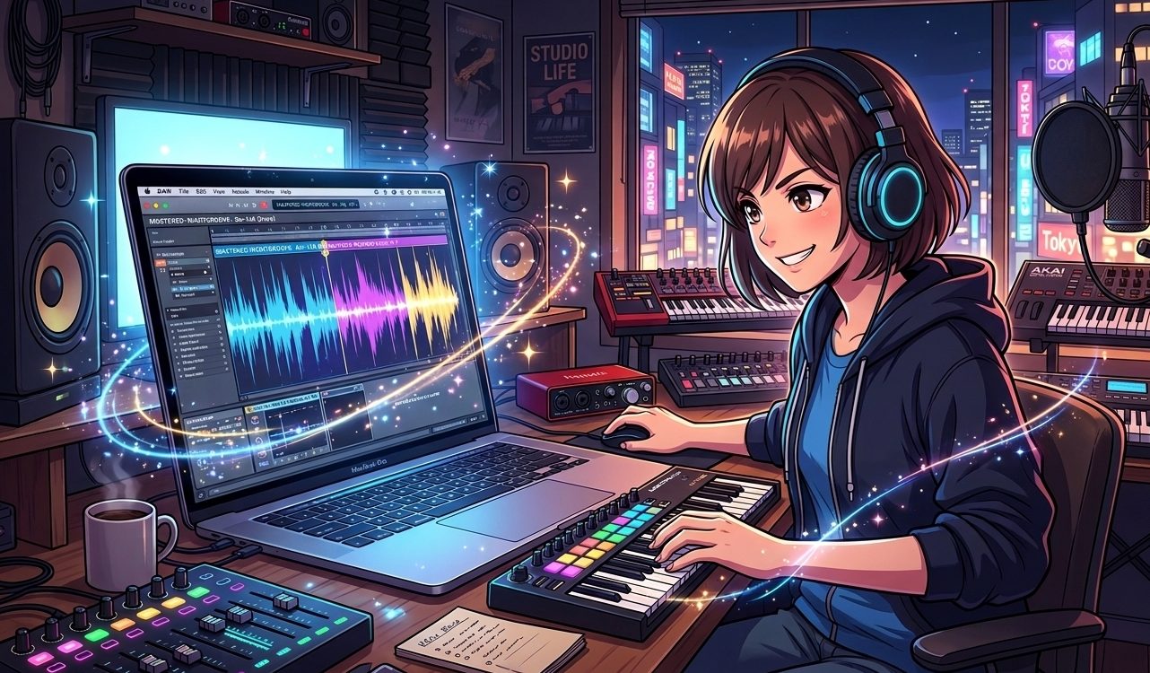 DTMで曲が完成しない真犯人を特定する|Logic Pro独学者向け 6 Gemini Generated Image 25 e1778031377575