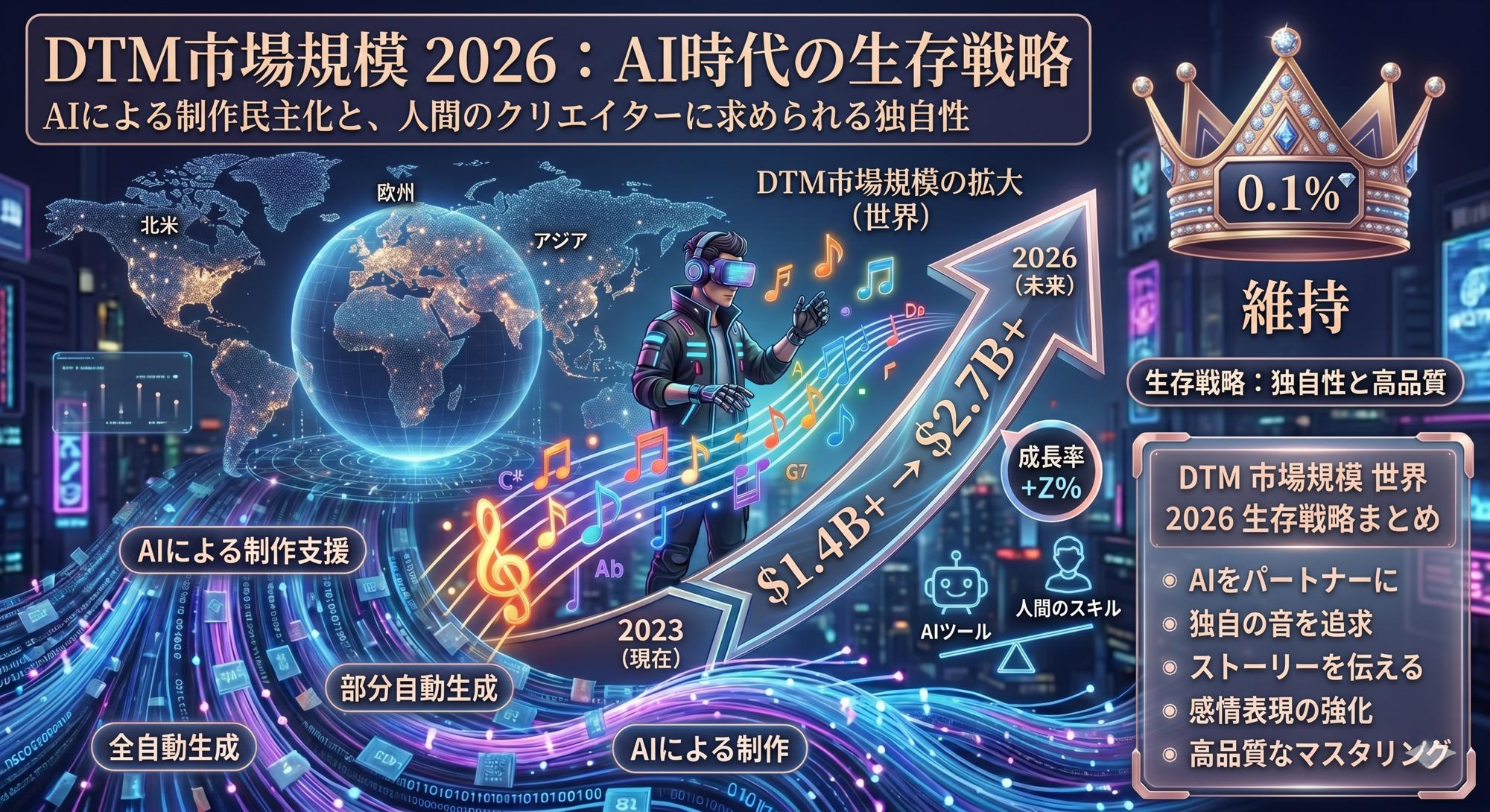 DTM市場規模2026【世界・日本】AI時代の生存戦略 7 Gemini Generated Image 1zz9c01zz9c01zz9