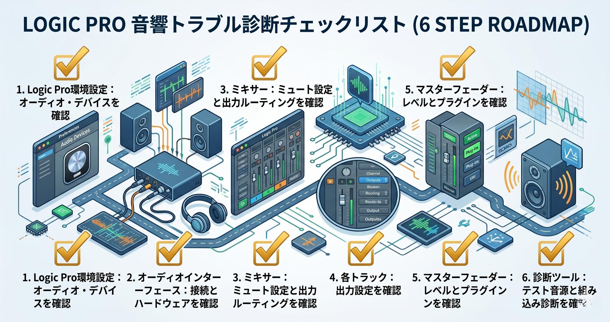 Logic Proで音が出ない原因と解決法|初心者がよく詰まる5パターン 6 Gemini Generated Image v6kis1v6kis1v6ki 1
