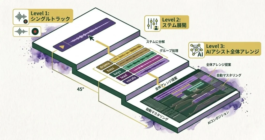 AI時代のDTM産業地図|市場変化と今後の生き残り戦略 12 現在地別・AI共生ロードマップ