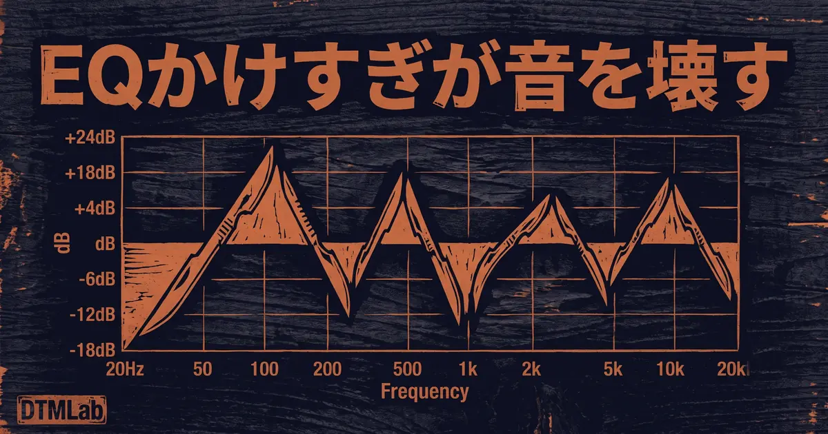 EQをいじるほど音が悪くなる人へ|引き算のミックス術 17 eq kakesugi oto kowasu